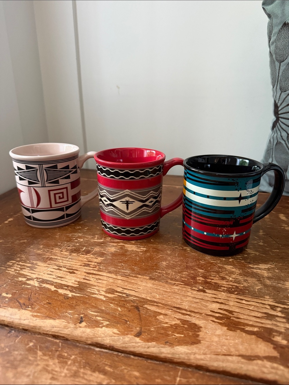 AMERICAN INDIAN COLLEGE FUND CUP SET BY PENDLETON WOOLEN MILLS Set Of 3